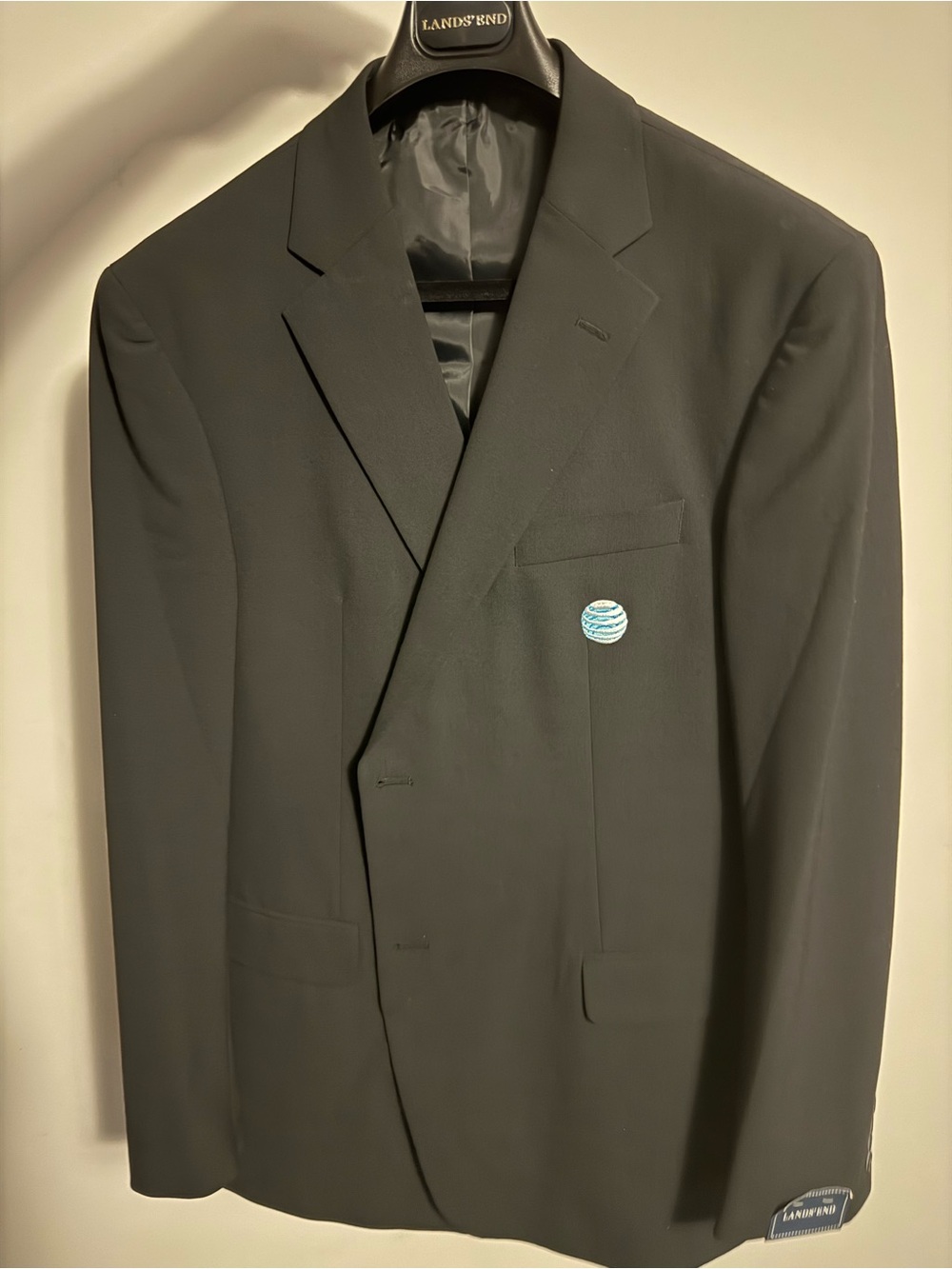 Lands End men’s sports coat size 46L AT&T logo New Unworn